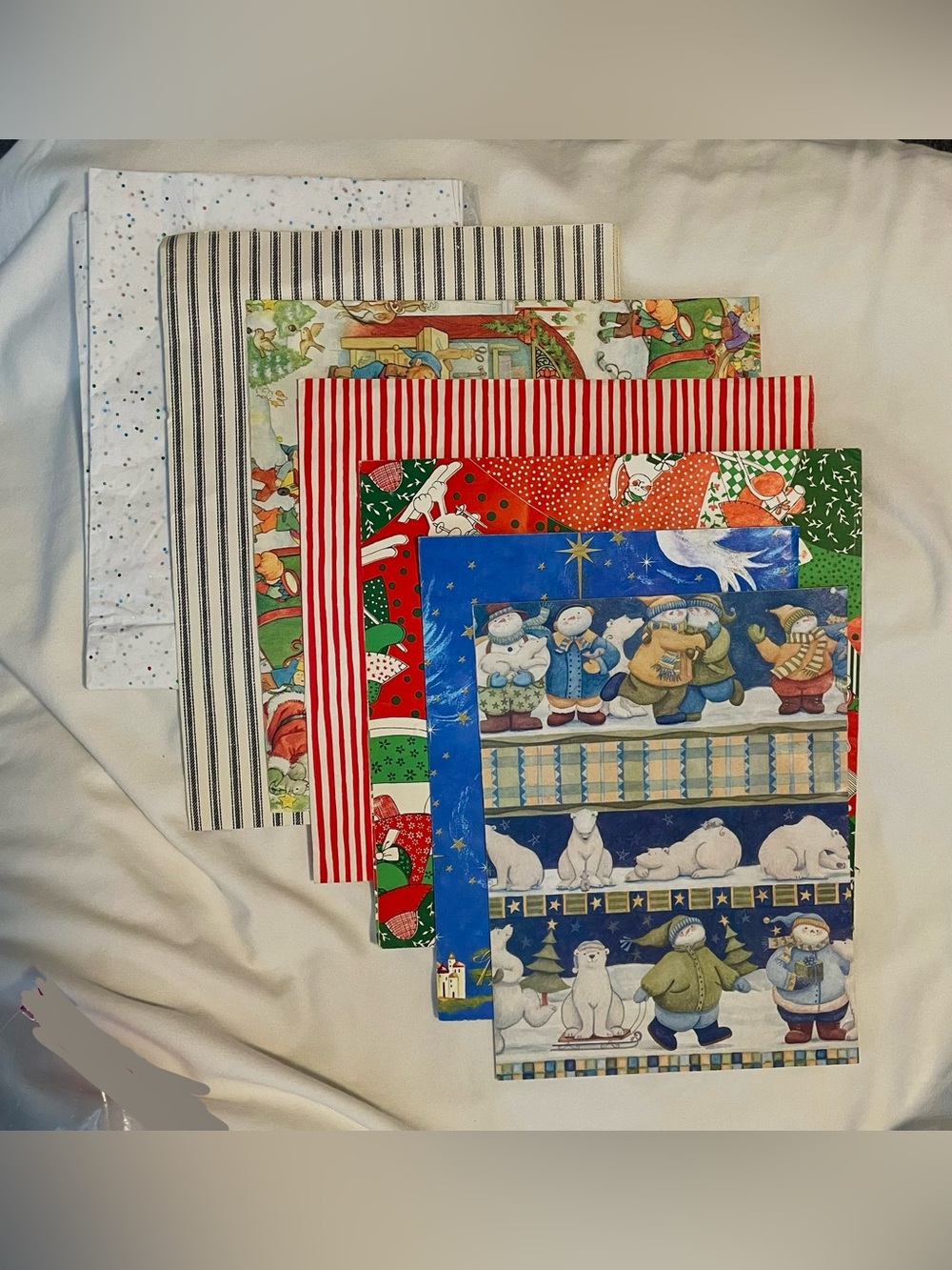 *VTG* Christmas Wrapping Supplies -Paper, Tissue & Bags -Retro Various Patterns
